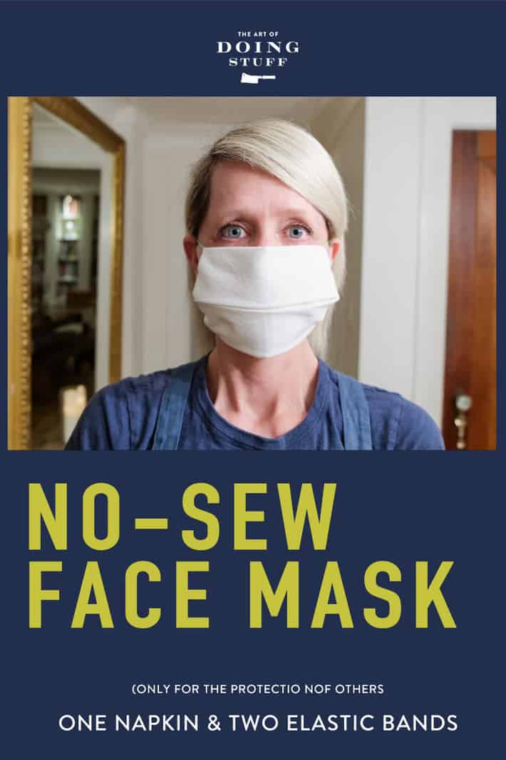 No Sew Face Mask. (To Be Used to Protect Others)