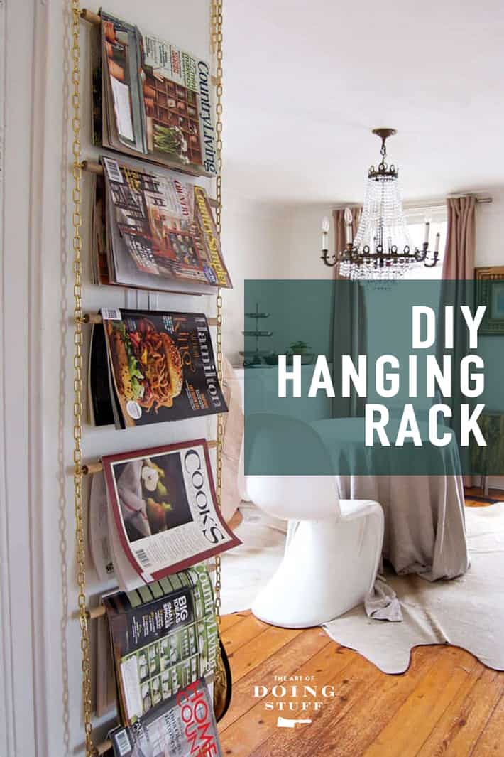 Make a DIY Magazine Rack. Bonus: It\'s NOT ugly.