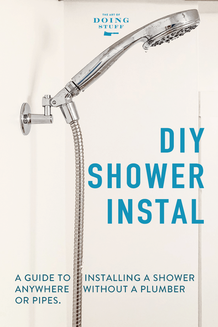 No Shower? No Problem. Install a diverter shower in 1 Hour.