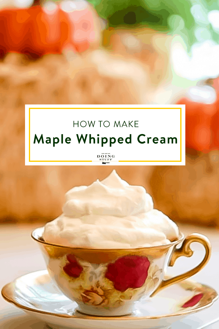 Maple Whipped Cream.  Canadian Style, Eh!