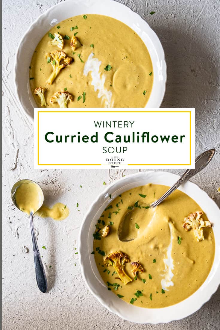 Curried Cauliflower Soup - with Coconut Milk.