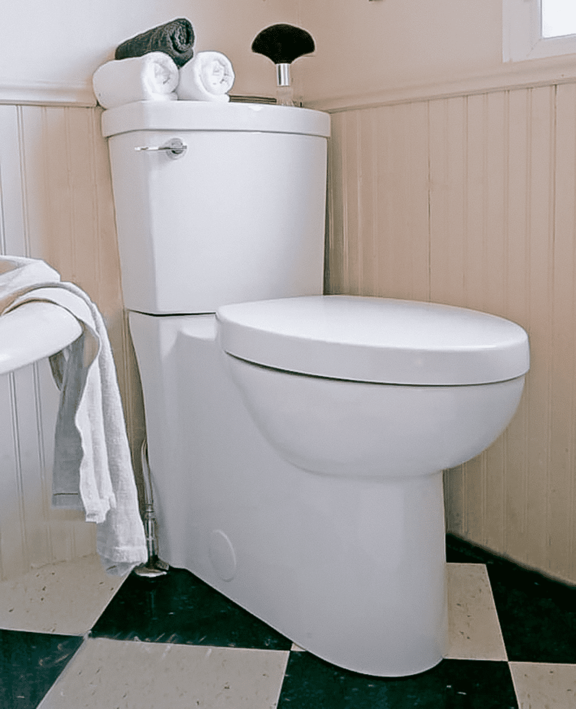 White American Standard Cadet toilet.