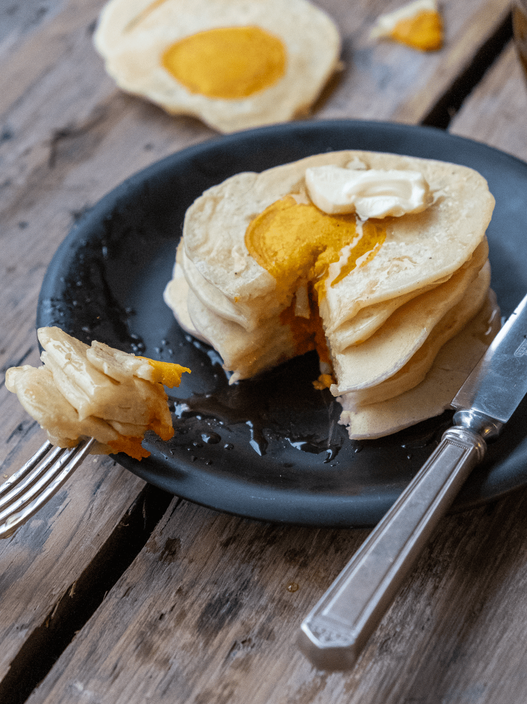 Easy pancake art eggs for pancake tuesday