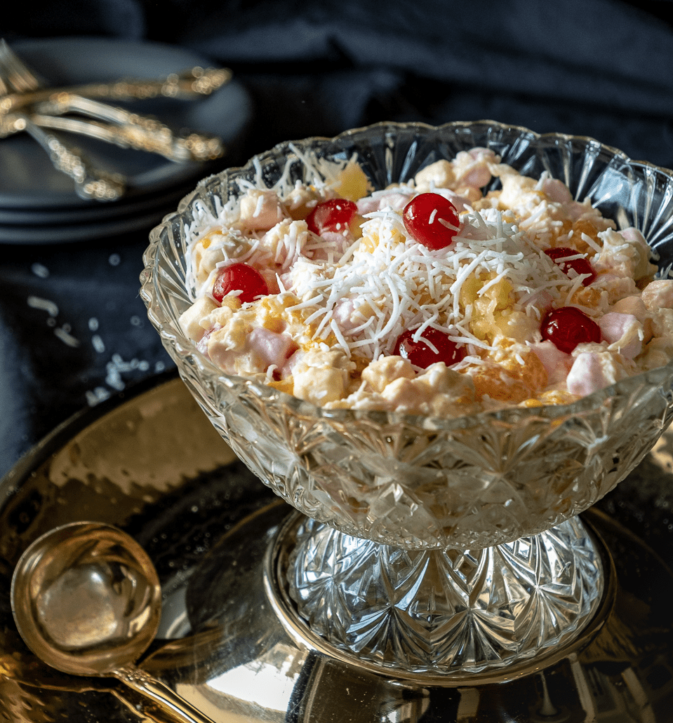 10 Minute Marshmallow Fruit Salad - The Dessert Salad - The Art of Doing  Stuff