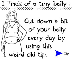 1 trick for belly fat advertisement.