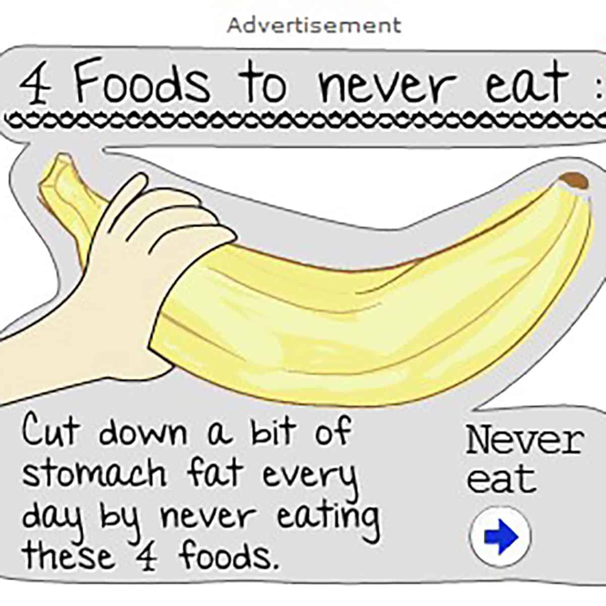 Original Google banana belly fat ad.