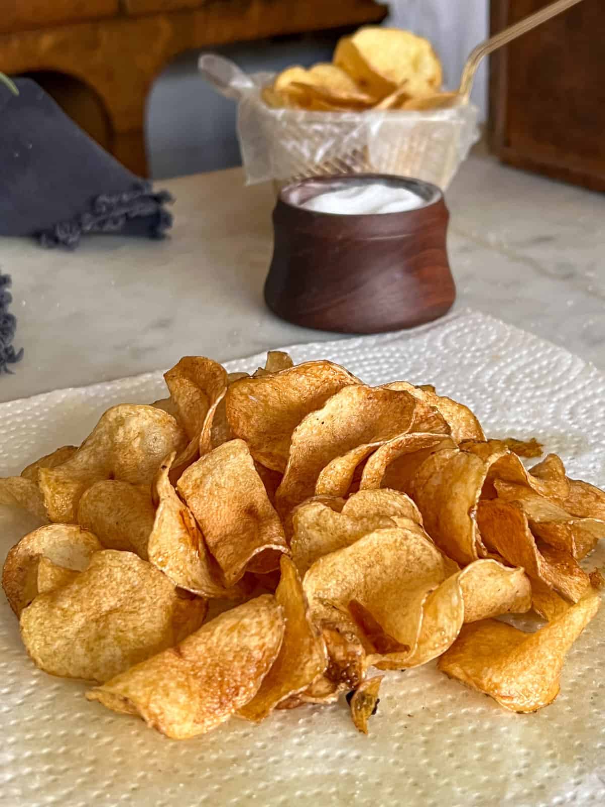 These machines work together to make the perfect potato chips